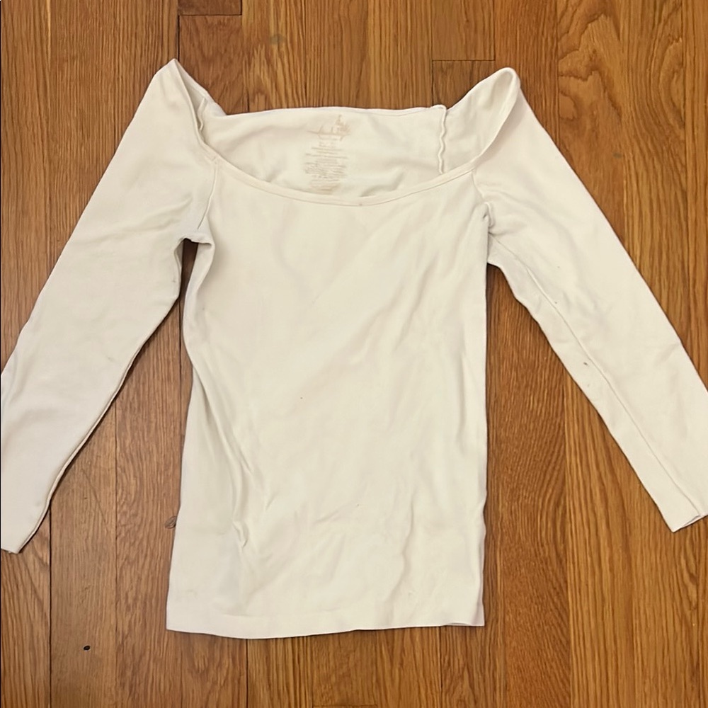 Off-Shoulder White Top